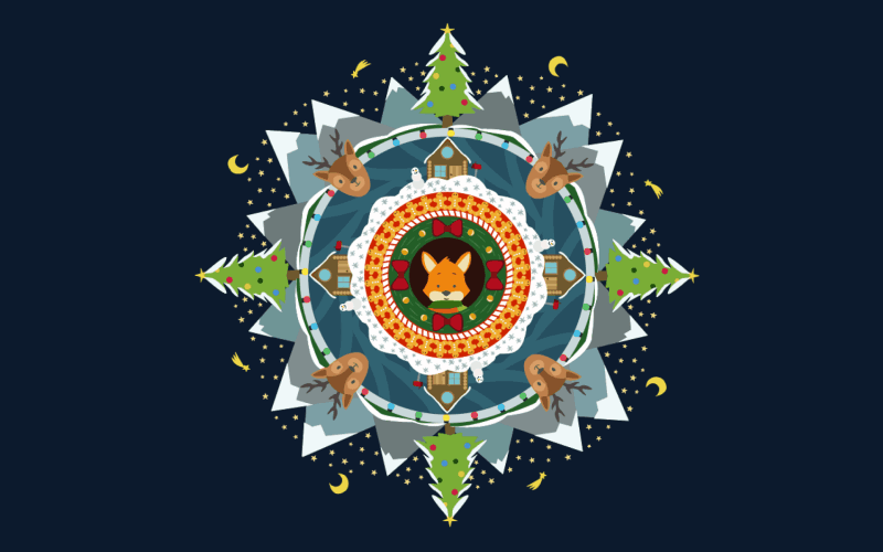 Christmas mandala